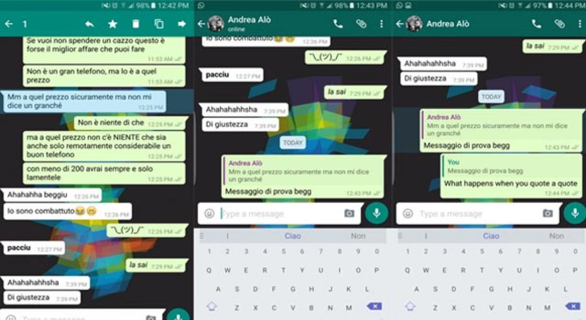 WhatsApp is testing a quote feature in its Android app’s beta program
