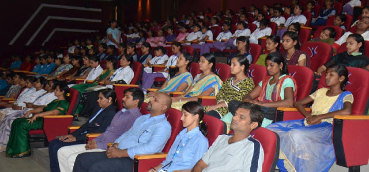 Meditation session for hospital staff