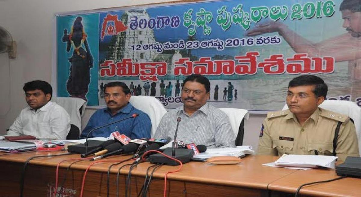 Pushkaralu arrangements in full swing: District Collector.