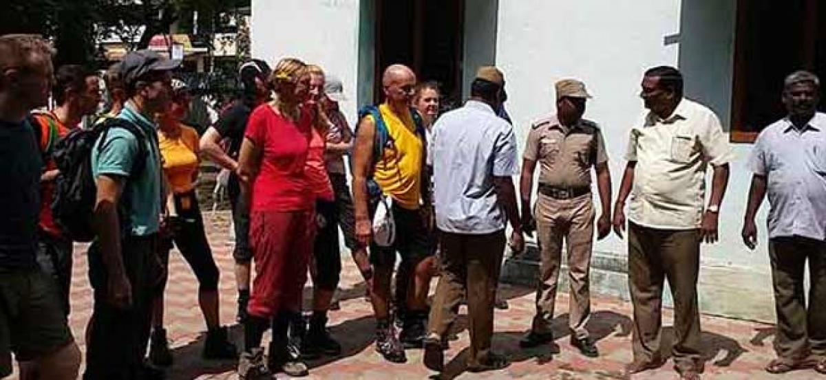 12 foreigners found trekking in the Annamalai Hills. Receive warning for illegal trespassing