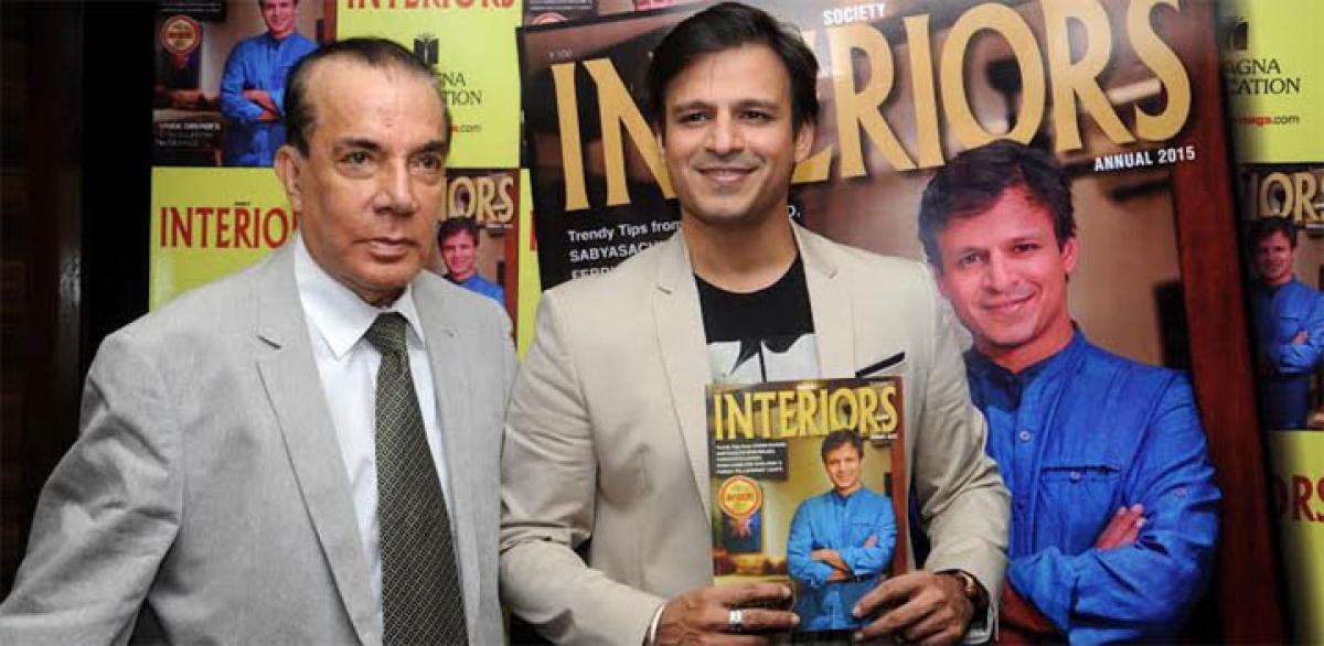 Vivek Oberoi Unveils Cover of Society Interiors Annual Issue 2015