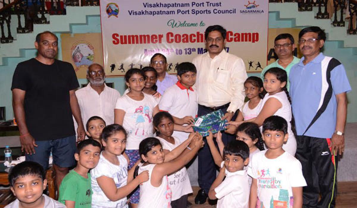 Visakhapatnam Port Trust Chairman asks parents to encourage wards in sports