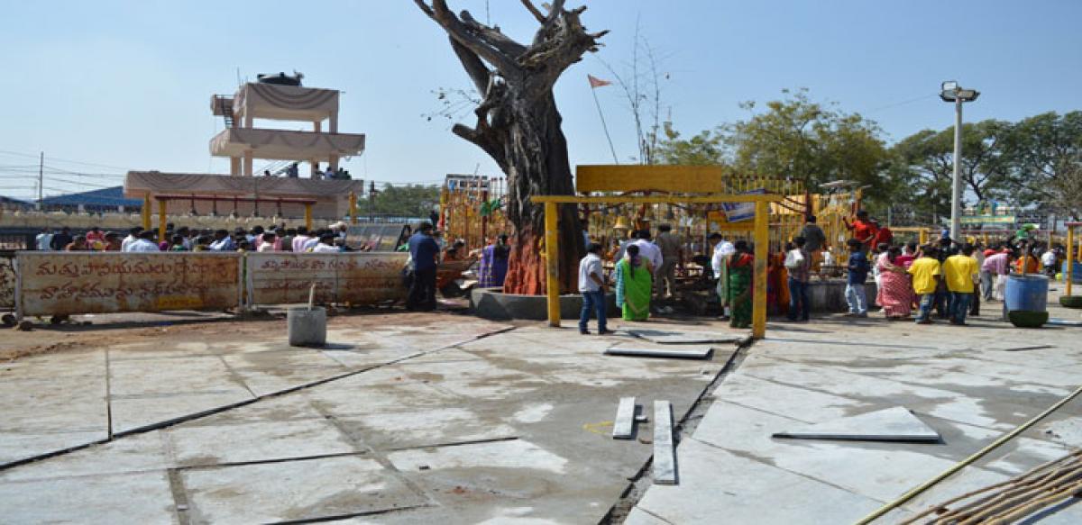 No bangaram counters at Medaram jatara