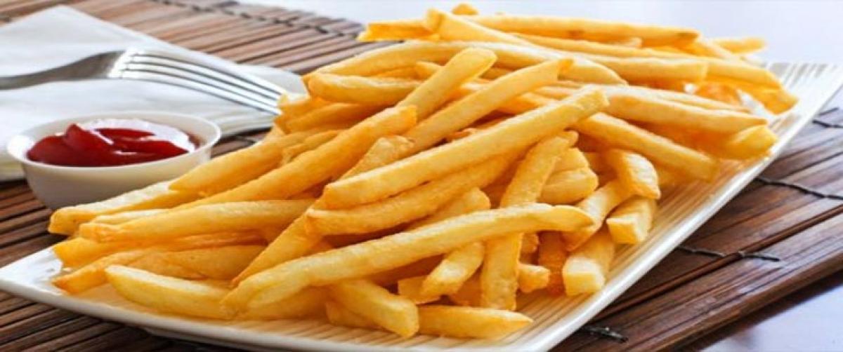 Crunchy french fries contain acrylamide, a chemical that poses cancer risk