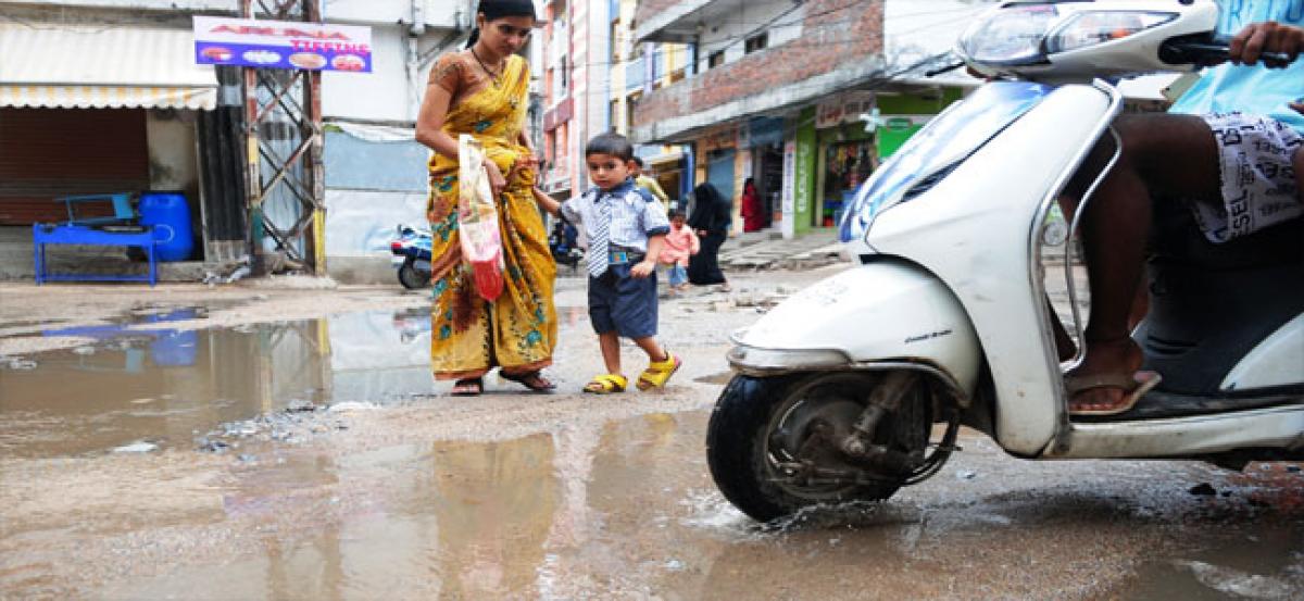 Overflowing drains make life miserable