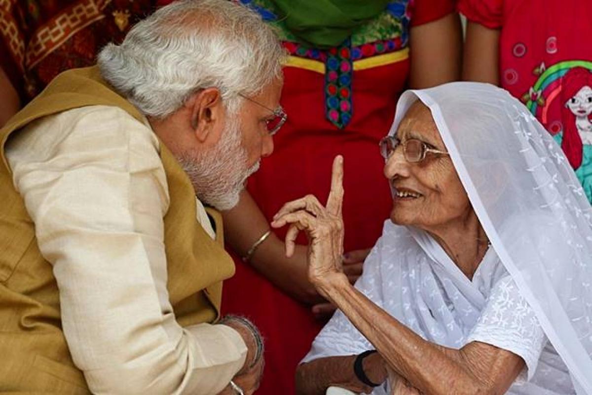 PM Modi celebrates 66th birthday with his mother