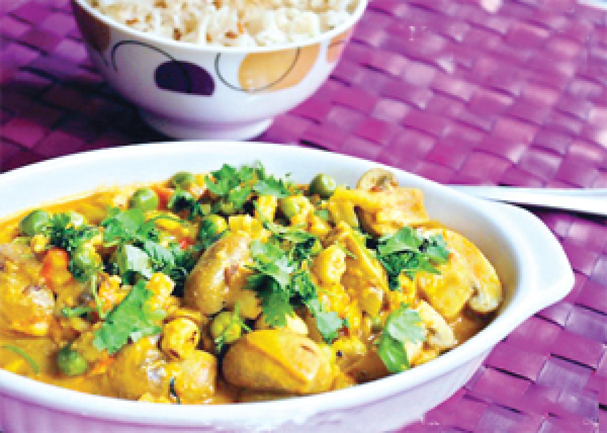 Recipes: The Real Super Food; Mushroom and Peas Korma