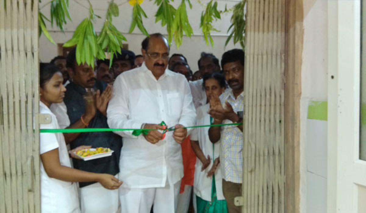 Minister opens additional rooms at govt hospital