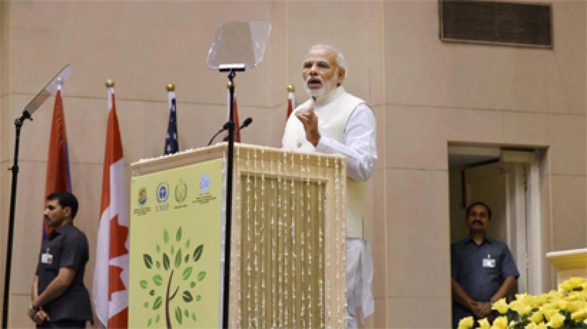 Poverty is the biggest challenge for environment: Modi