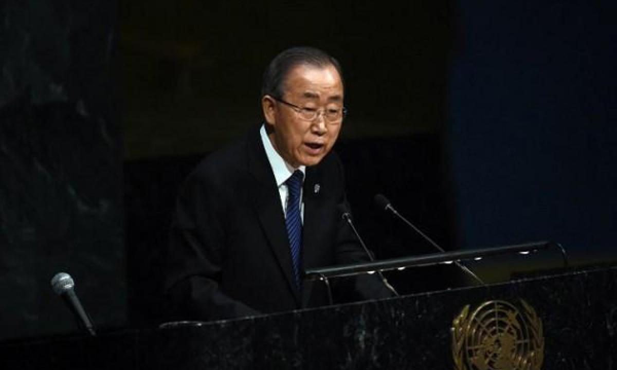 UN Chief Ban ki-moon addresses to reports of running for president of South Korea