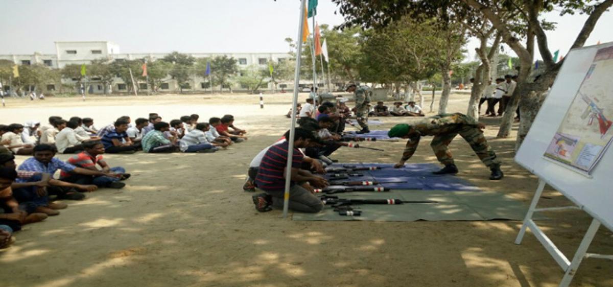 Army officers hold NCC camp at CEC