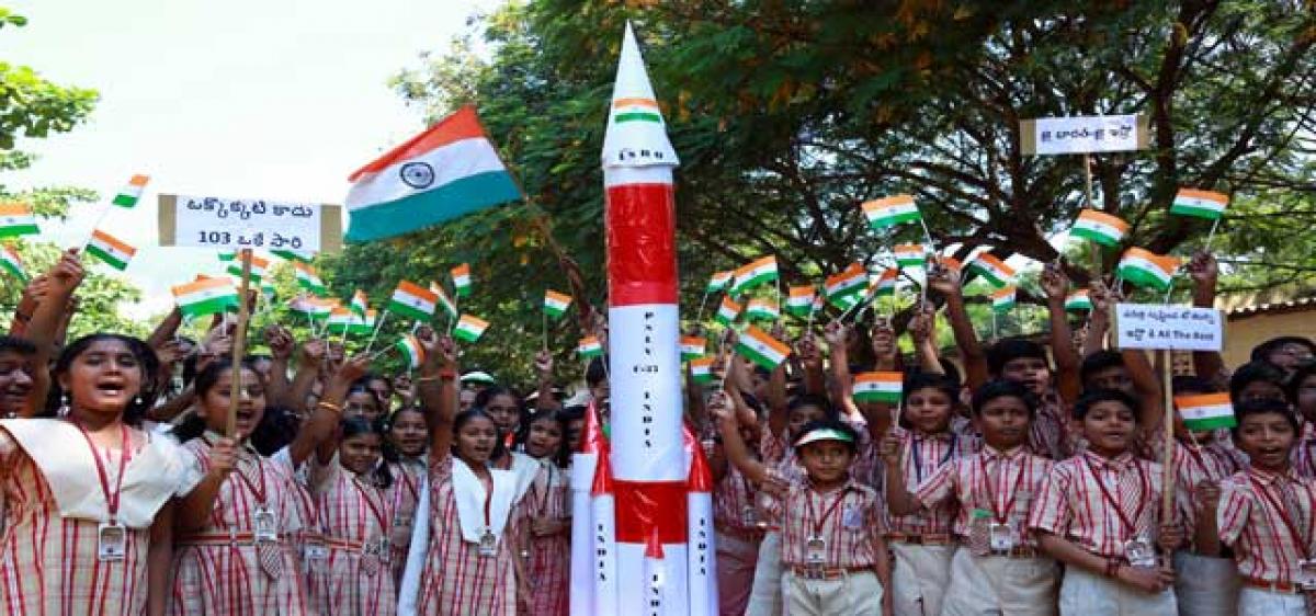 Awareness programme on rocket launching held for kids