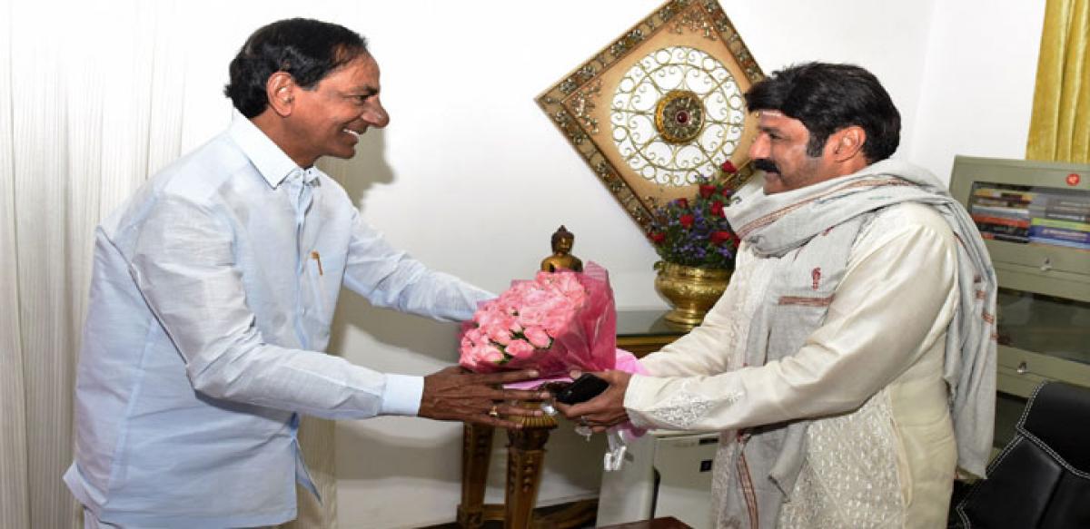 Watch my film Dictator,Balayya asks KCR