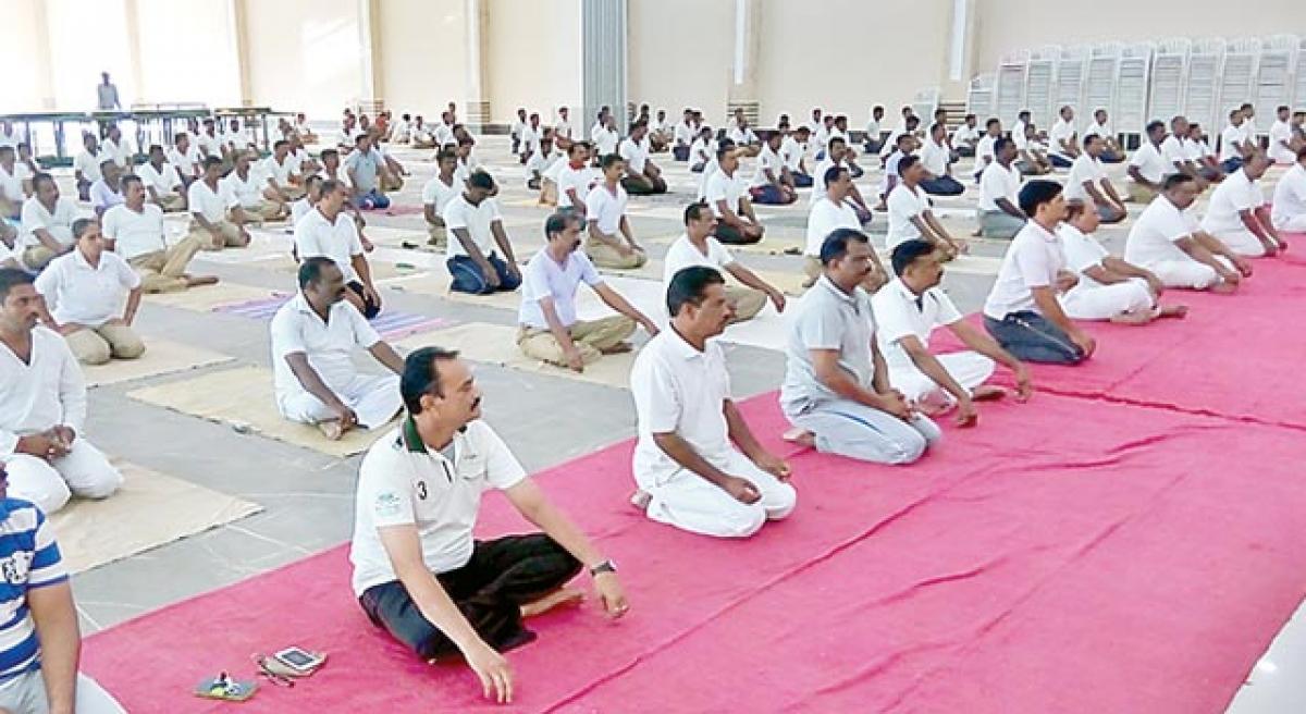 Practise Yoga to overcome stress: Abhishek Superintendent of Police