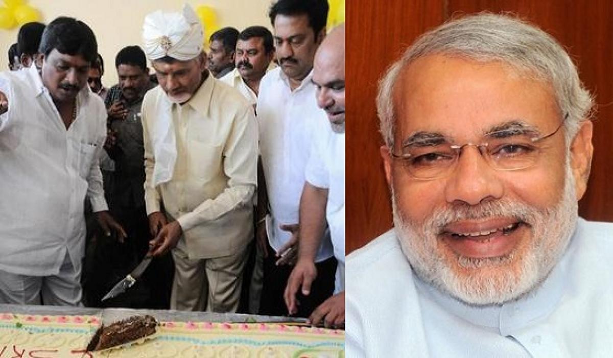 PM Modi wishes Chandrababu on his birthday