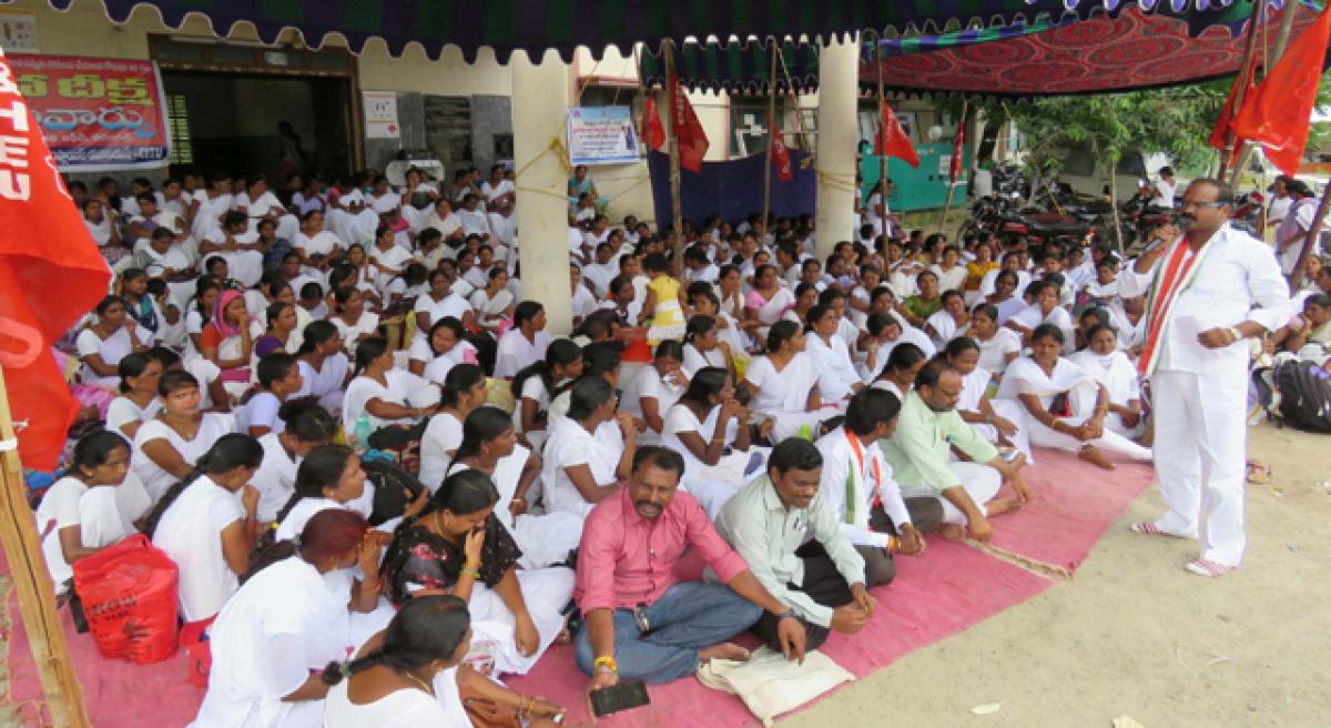 Second ANMs launch 48-hour Maha dharna.