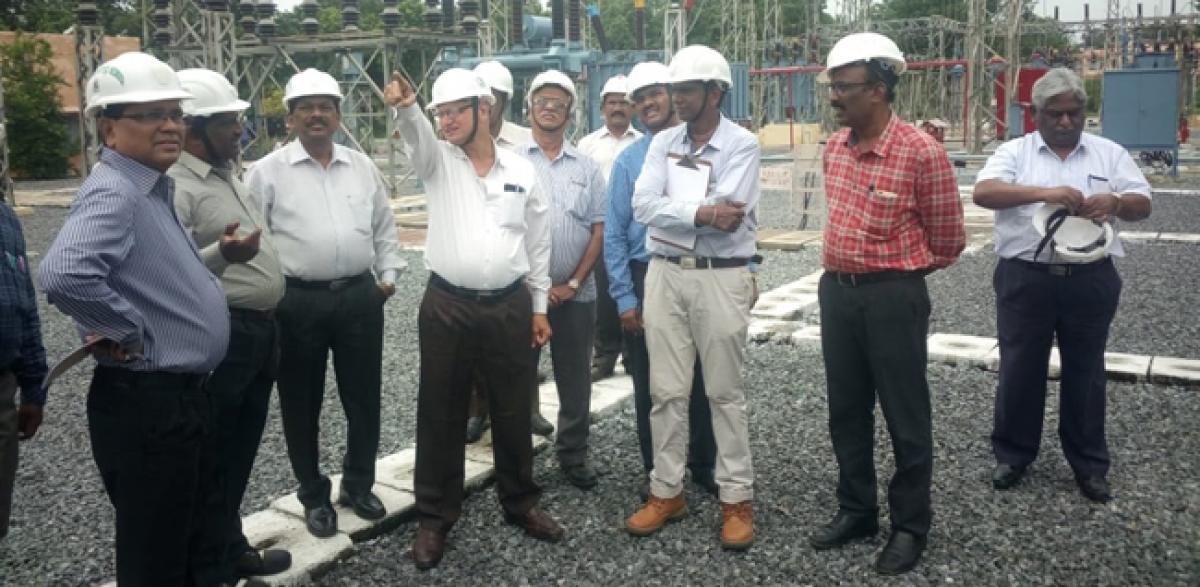 SCCL Senior official inspects 132 KV substations at Kothagudem