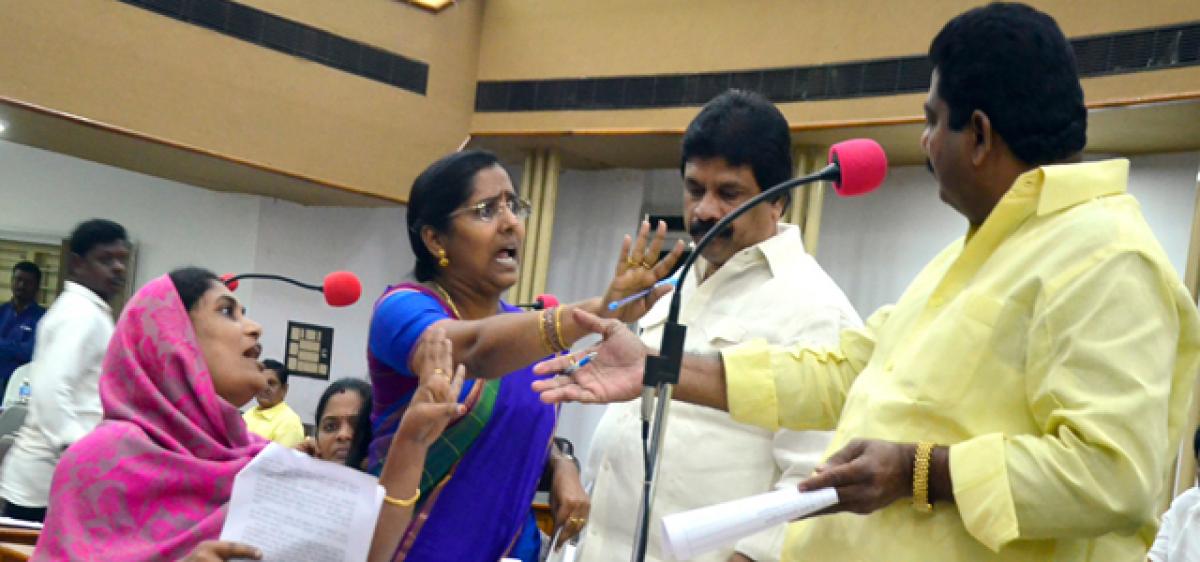 Verbal duel between TDP, YSRCP