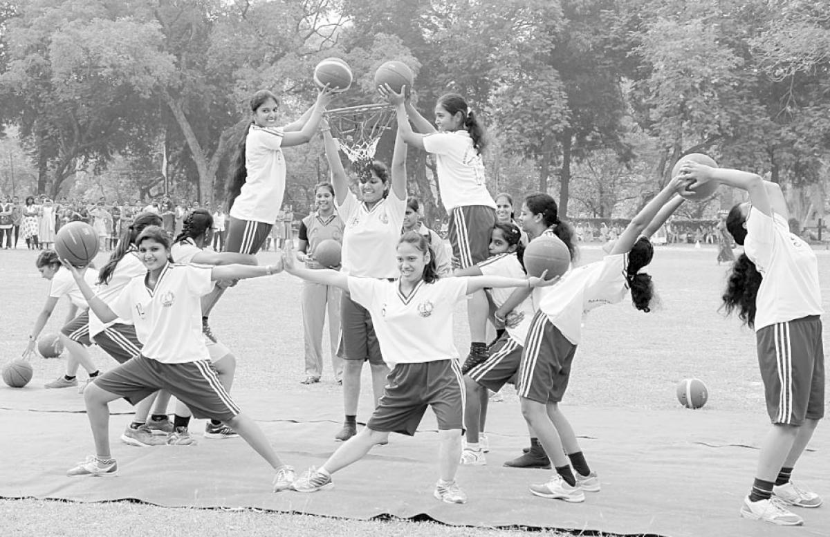 Stella girls have a gala time on sports day