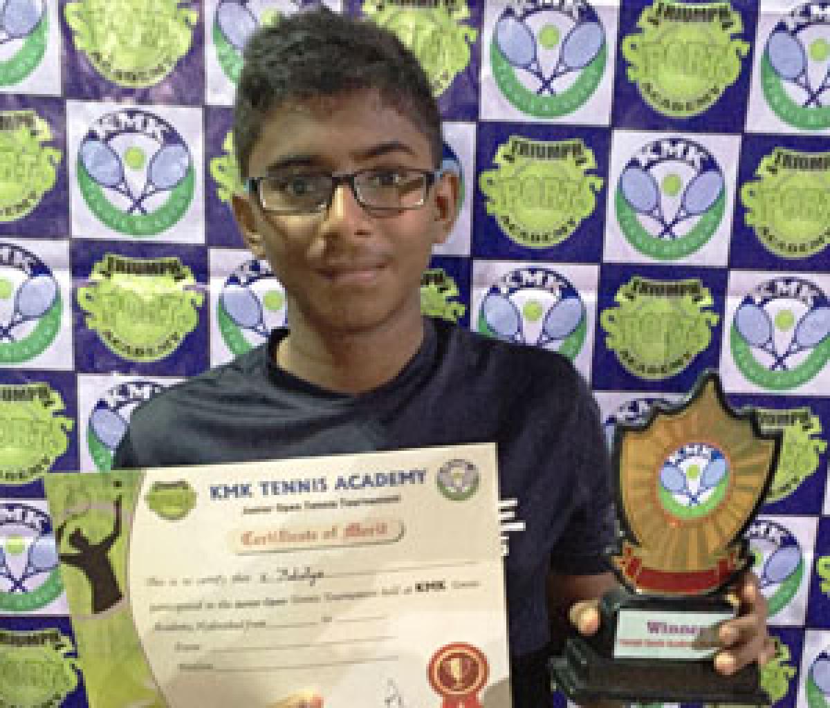 Aditya is U-14 tennis champ