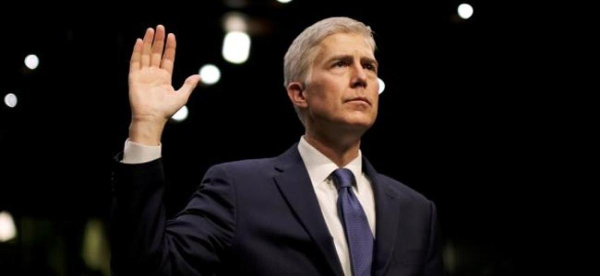 Neil Gorsuch, Trumps US Supreme Court appointee, to be sworn in today