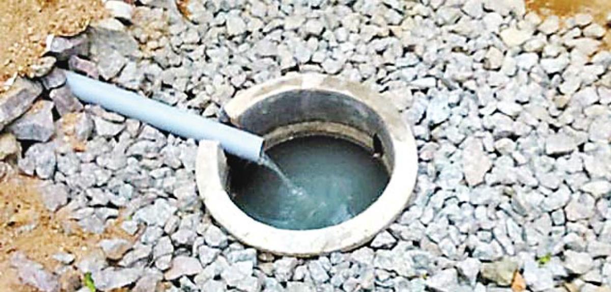 Soak pits increase groundwater level