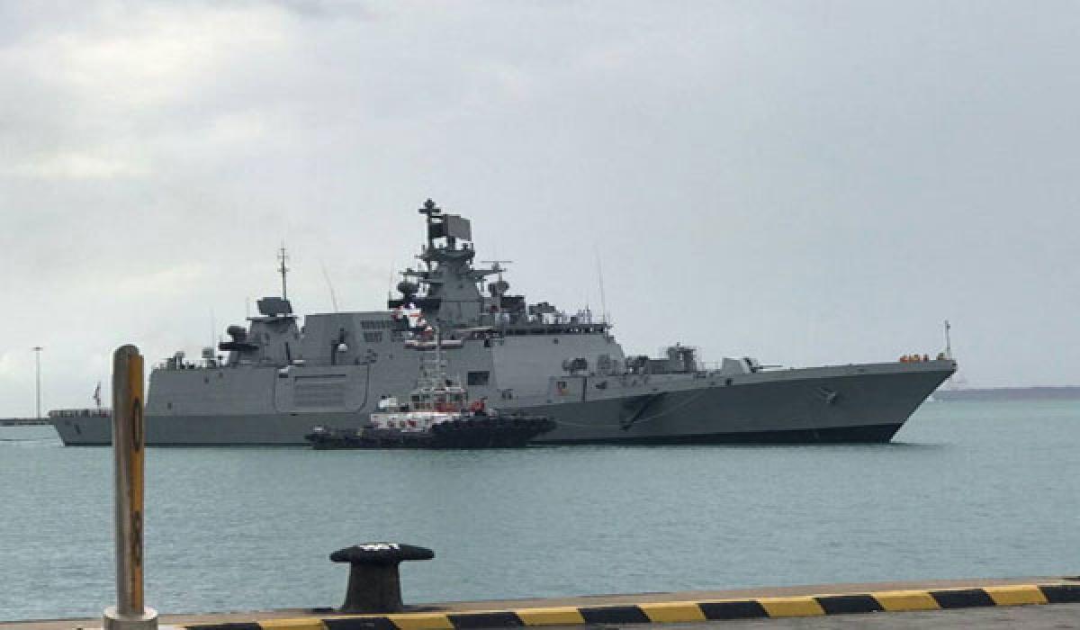 INS Sahyadri, Kamorta participate in maritime review in Singapore