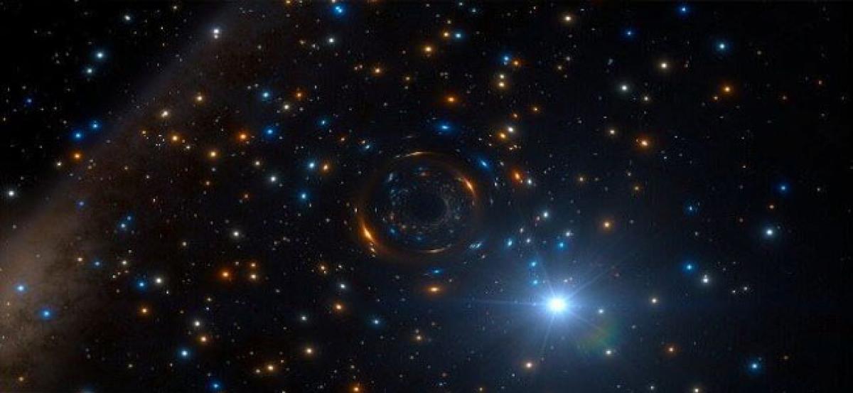Strange star helps discover massive inactive black hole