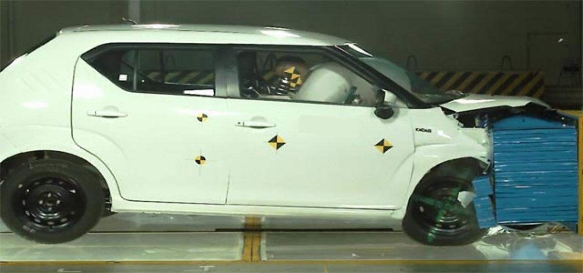 Maruti Ignis crash test showcased, meets upcoming safety norms