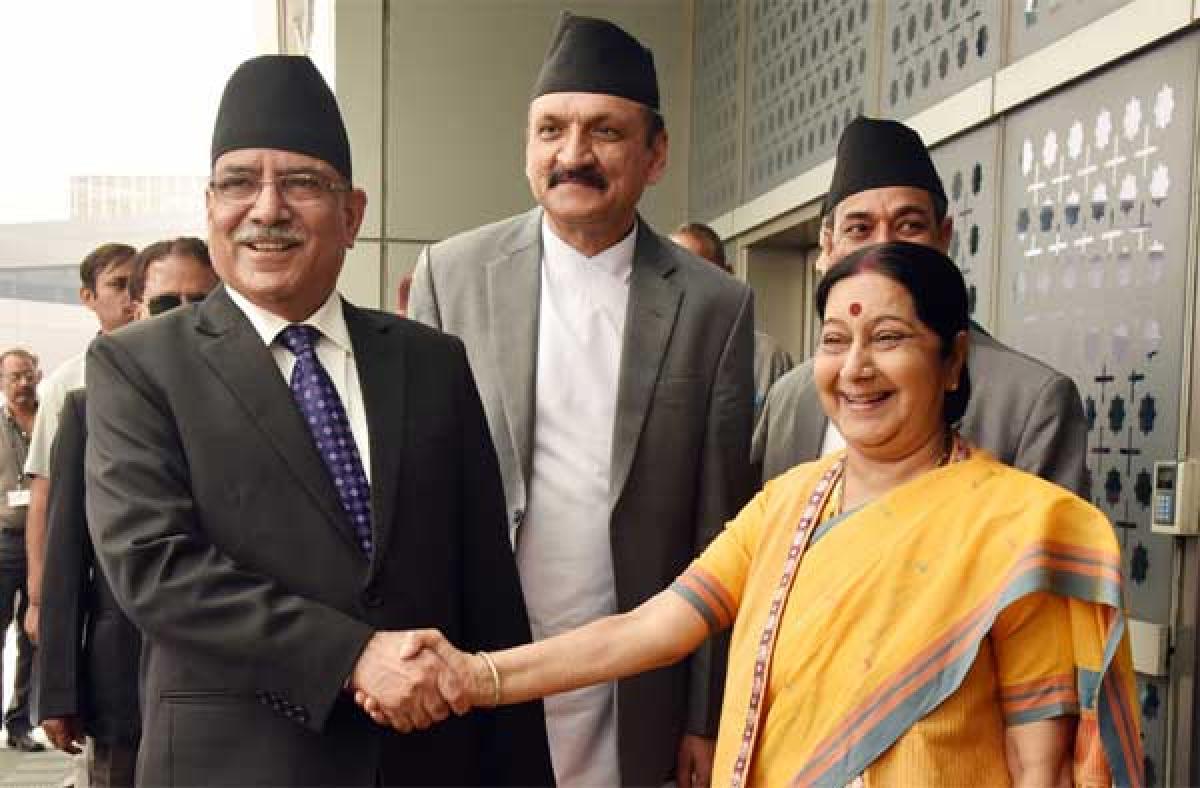 Sushma calls on Nepal President