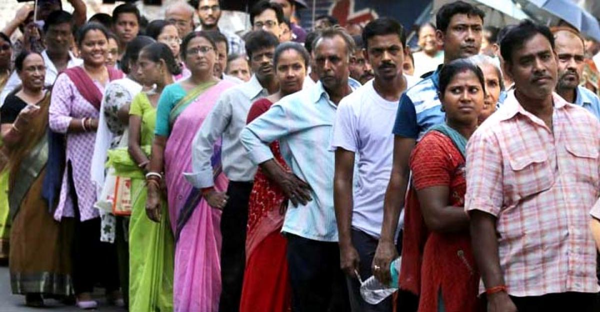 Bihar polls: Voters queue up to cast ballot