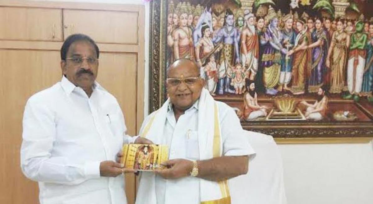 Tummala releases Pachchakarpooram