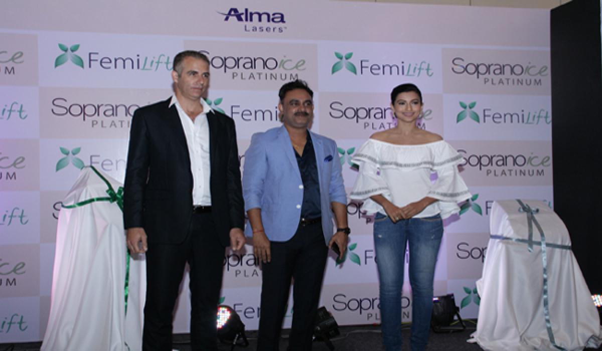 Gauahar Khan, actress & brand ambassador, unveils – Femilift & Soprano ICE Platinum 