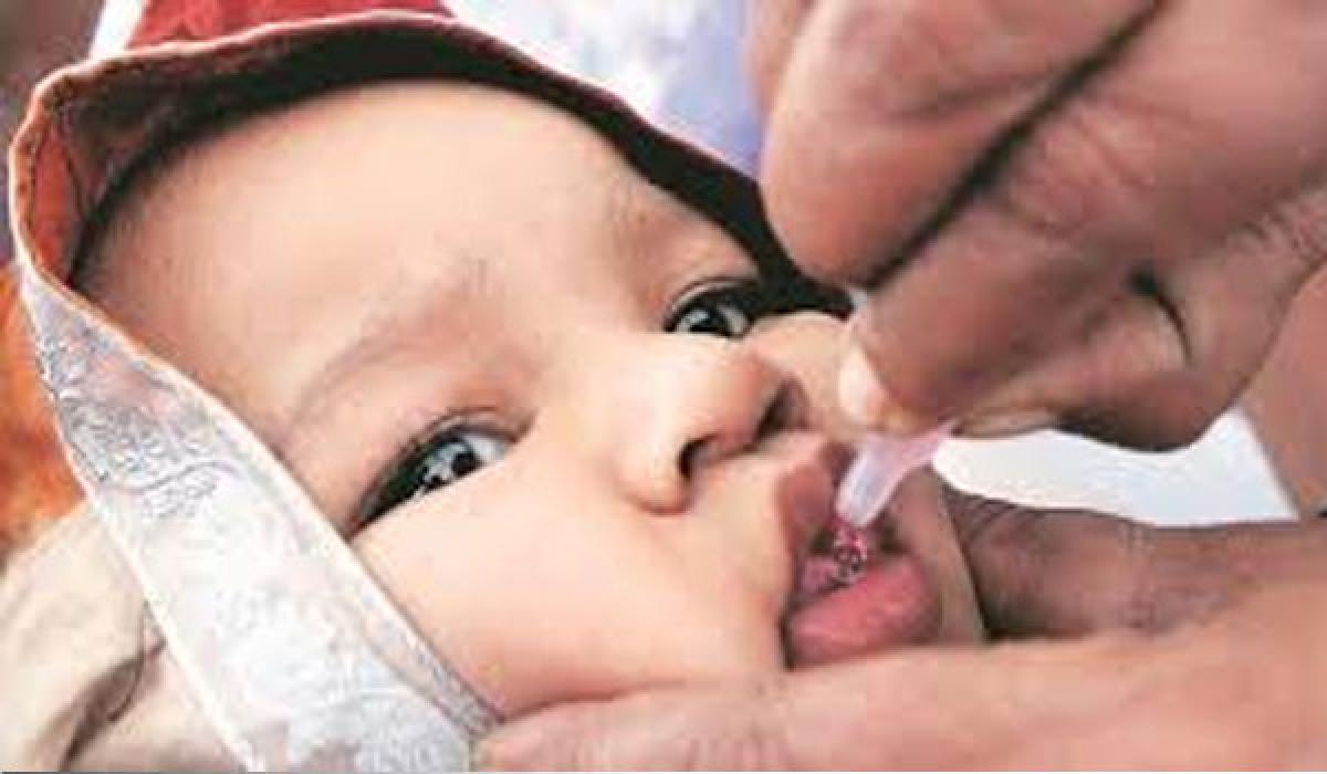 Pulse polio drops administered in city