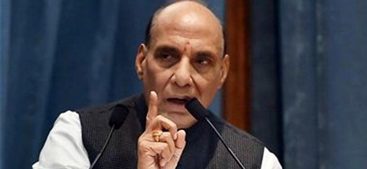 Rahul took cycle ride after khaat sabha flop: Rajnath Singh takes a dig at Congress-SP alliance