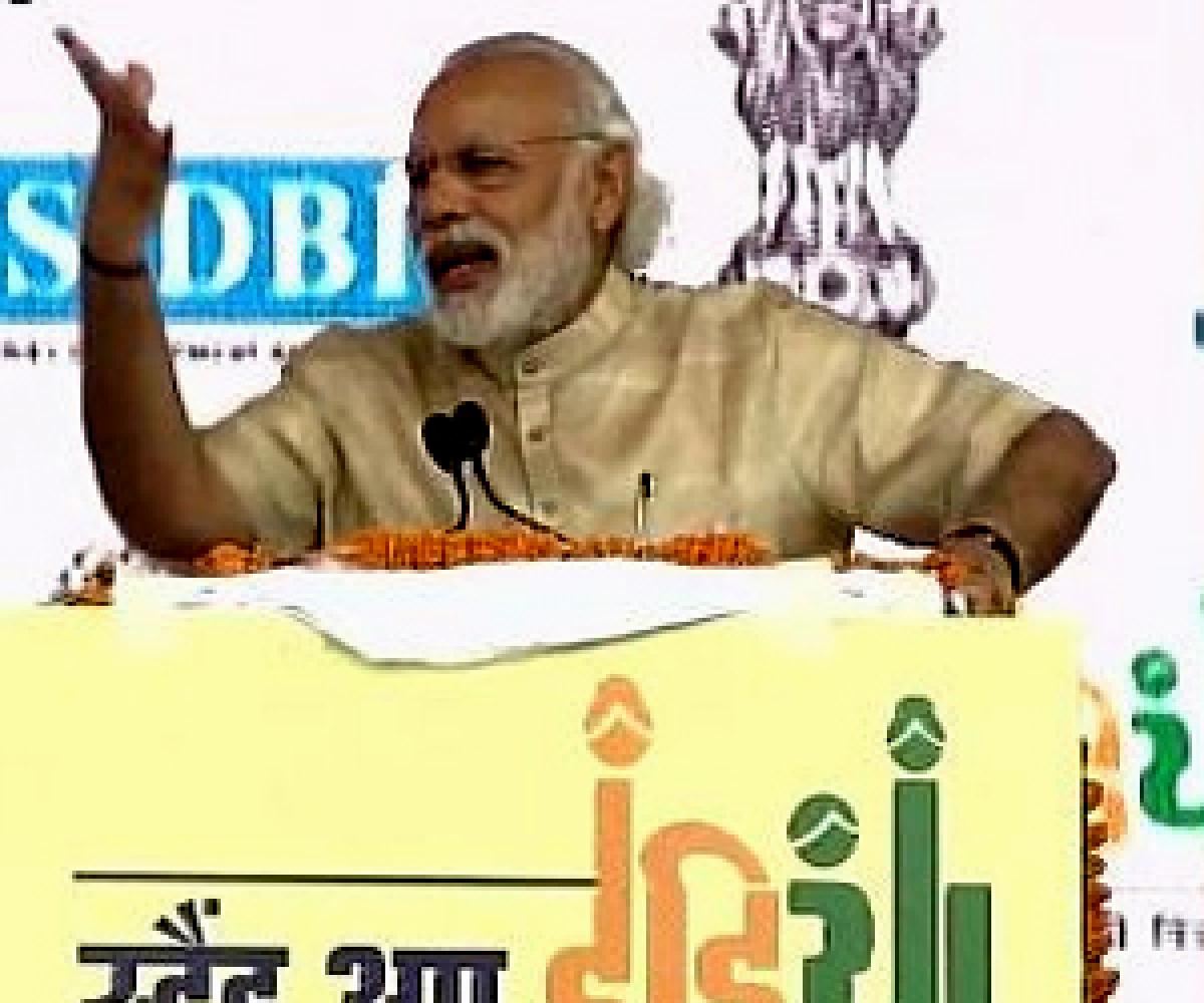 PM Modi launches Stand Up India initiative, reaches out to Dalits