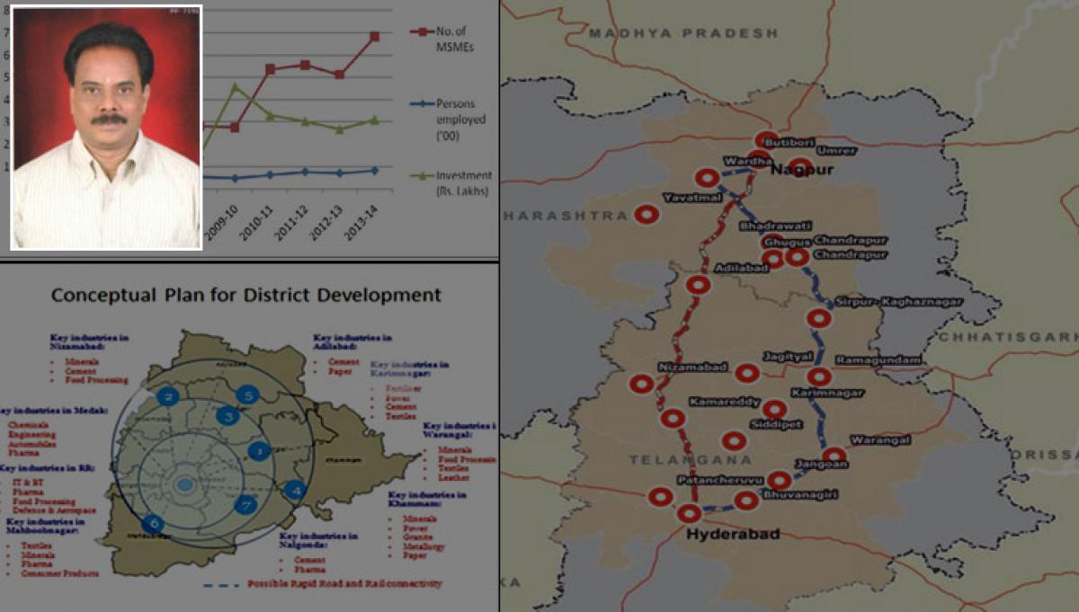 Industrial Corridors To Spark Industrial Activites For Bangaru Telangana