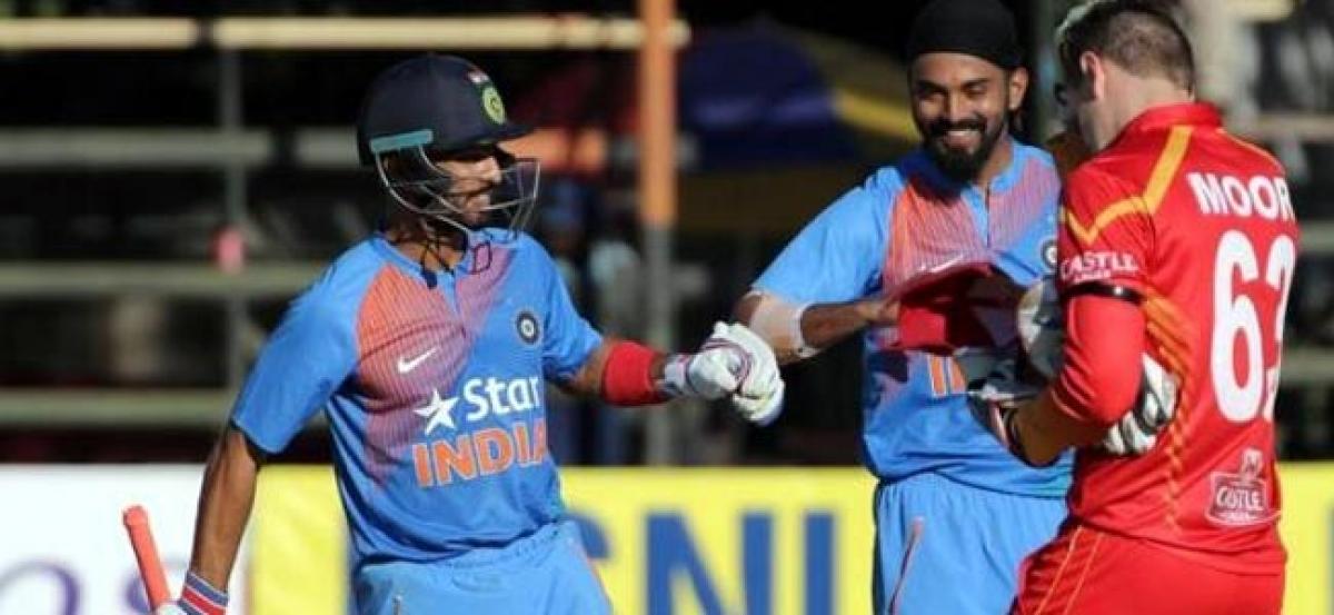 India crushed Zimbabwe by 10 wickets to level the Twenty20 series