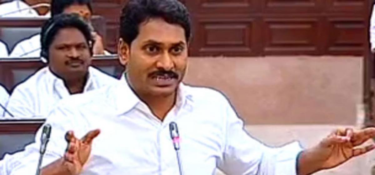 Uproar in House as Jagan targets AP CM on spending on schemes