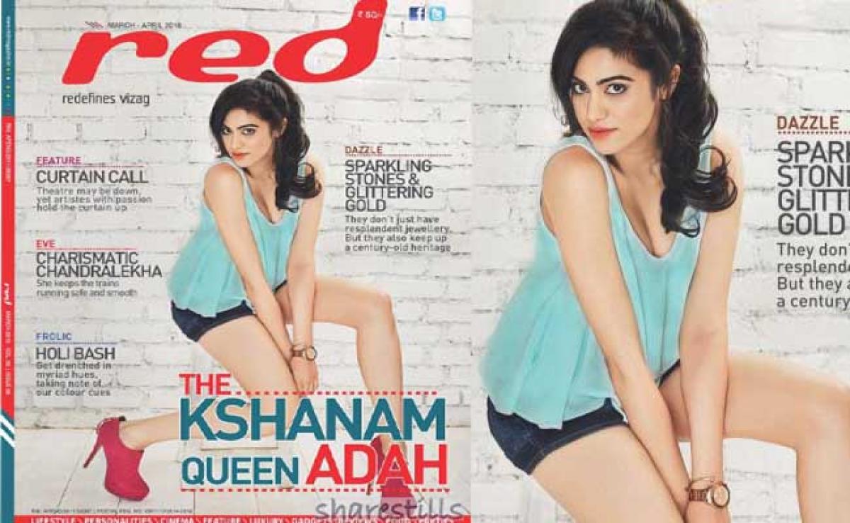Adah Sharma on the cover of Red Magazine