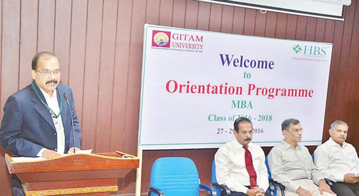 Orientation day held at Hyderabad Business School