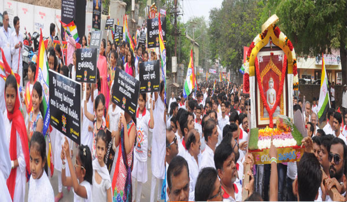 Jains take out peace rally in Old City