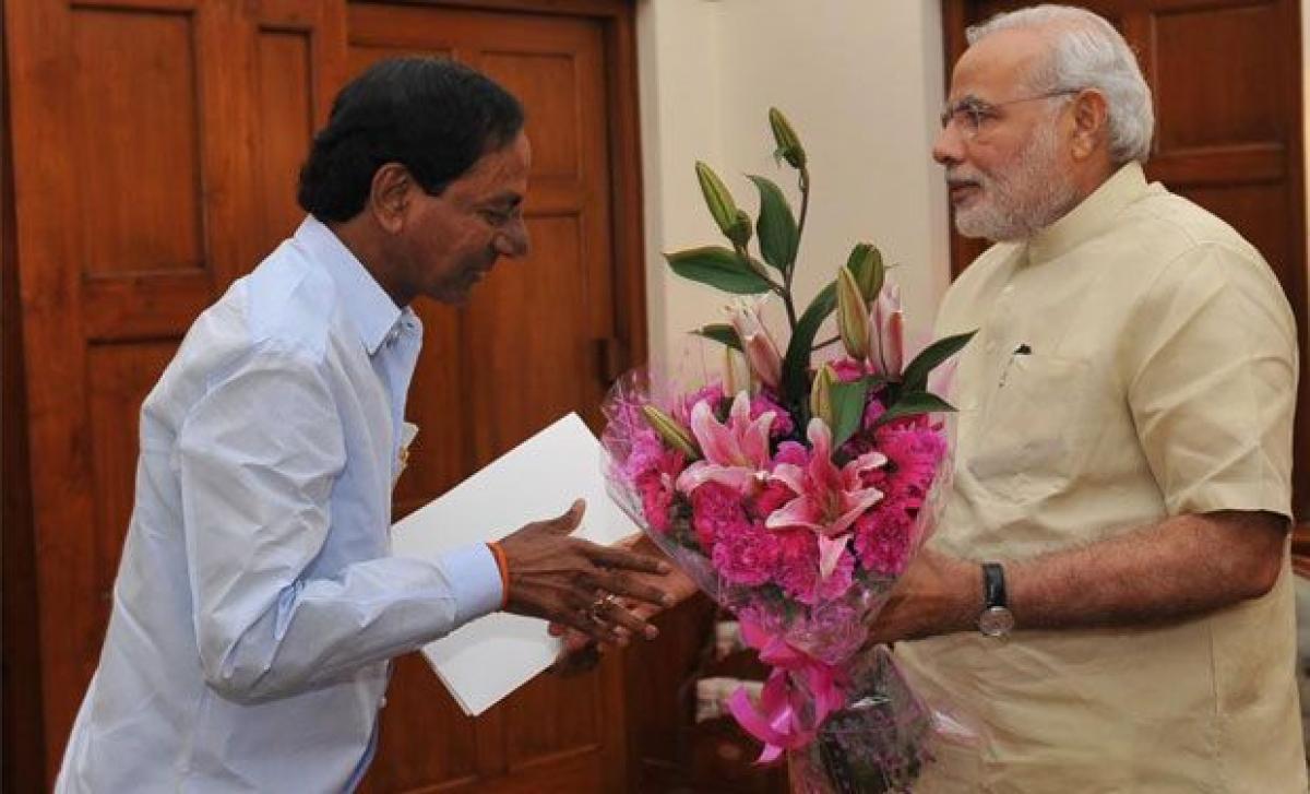 KCR briefs PM Modi, Rajnath Singh on cash for vote scam