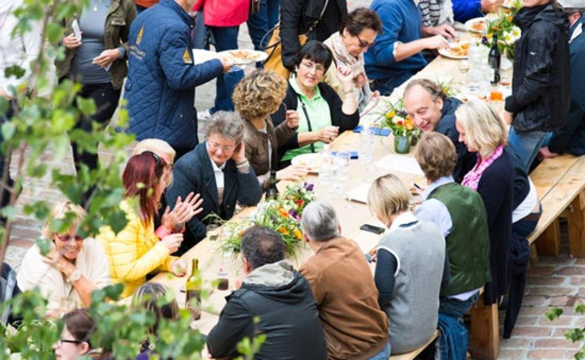 La Tavolata St. Moritz- Longest table in the Alps