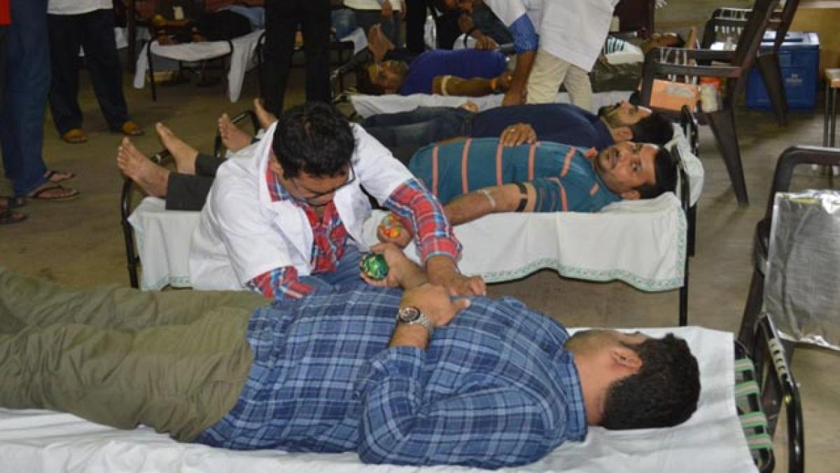 Blood donation camp marks World Peace Day