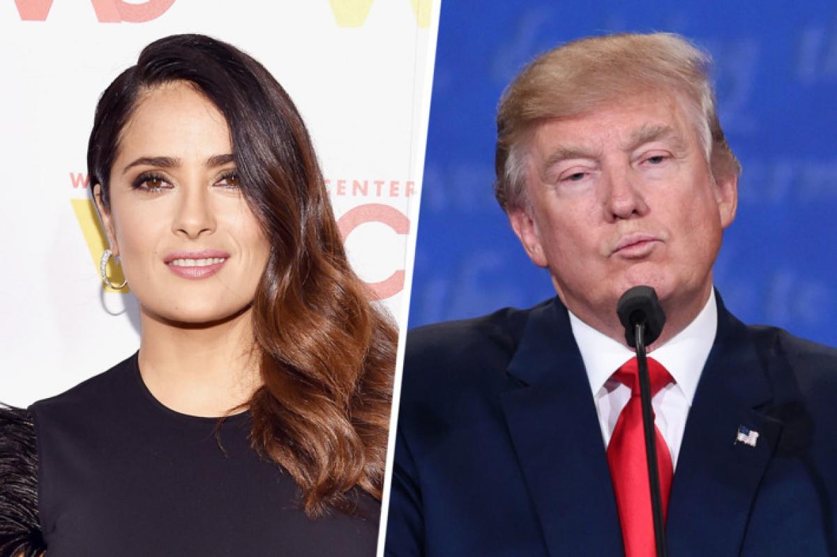 Salma Hayek claims Trump planted media story about her