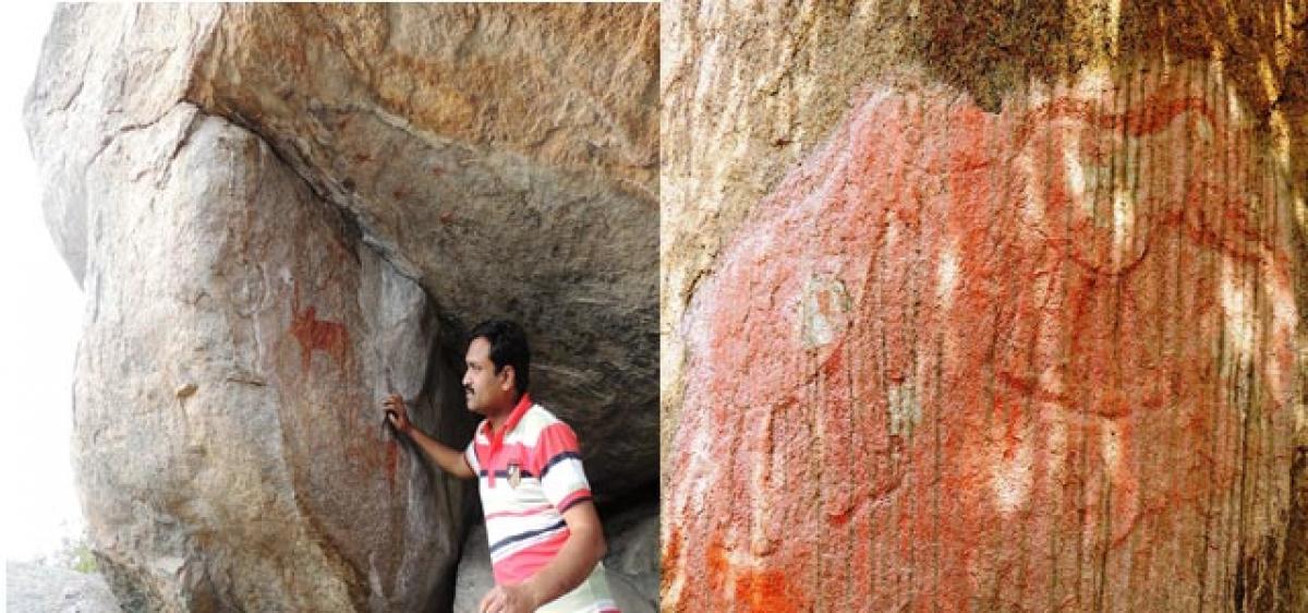 Prehistoric rock paintings discovered near Hyderabad