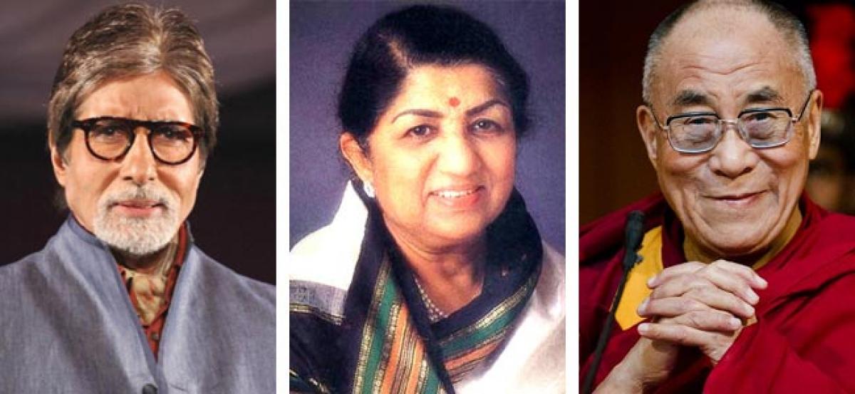 Bachchan, Lata and Lama laud campaign to conserve Narmada