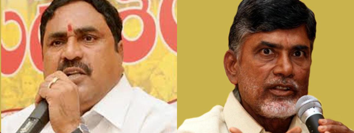 Warangal bypoll: Errabelli may campaign for TDP-BJP candidate on behalf of Chandrababu