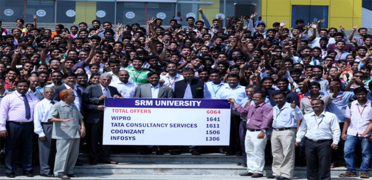 Record placements at SRM University